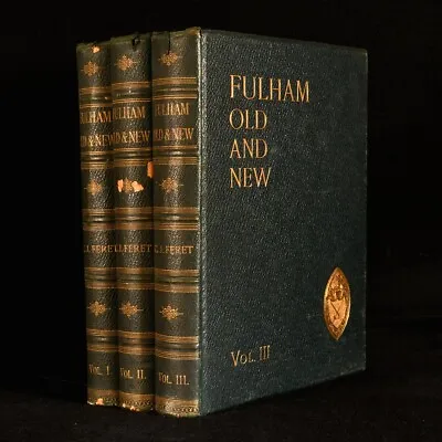 1900 3vol Fulham Old And New By Charles James Feret First Edition Illustrated... • £247