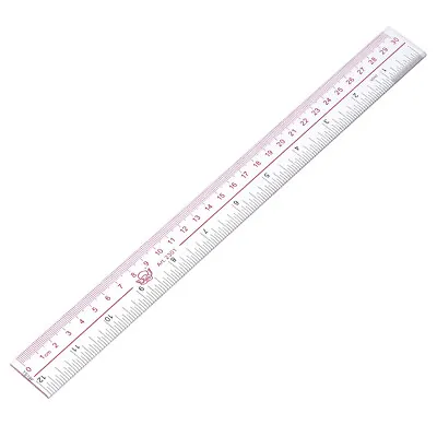 Straight Ruler 30cm 12 Inch Metric Double Scale Plastic Measuring Tool Clear • $6.88