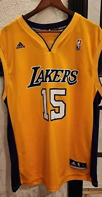 VTG RARE NBA Adidas Los Angeles Lakers Ron Artest Jersey Men Large 15 Yellow MWP • $84.99