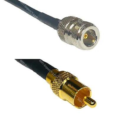 RFC240UF N FEMALE To RCA MALE RF Cable FAST-SHIP LOT • $15.80