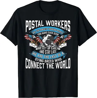 NEW LIMITED Postal Workers Are Hardest Workers Postman And Mailman T-Shirt • $19.94