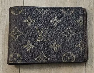 LOUIS VUITTON Monogram Wallet Bi-fold Multiple M60895 Browns NEW With Bag.  • $449