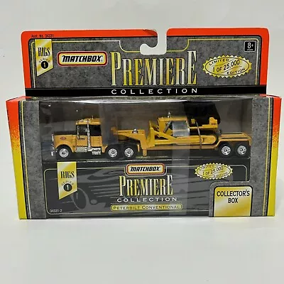 Matchbox Premiere Rigs America Peterbilt Conventional Dozer Trailer Series 1 • $45.99