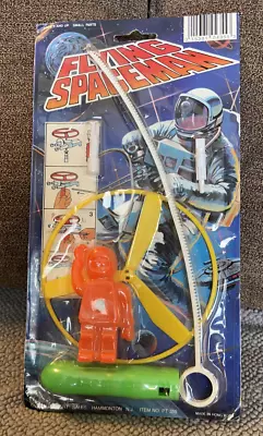 RARE Vintage 1980s Flying Spaceman Drug Store Toy CIB NOS Made In Hong Kong • $9.99