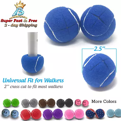 Precut Opening Tennis Walker Mobility Slip Glide Balls Choose Color 2 Count NEW • $17.50