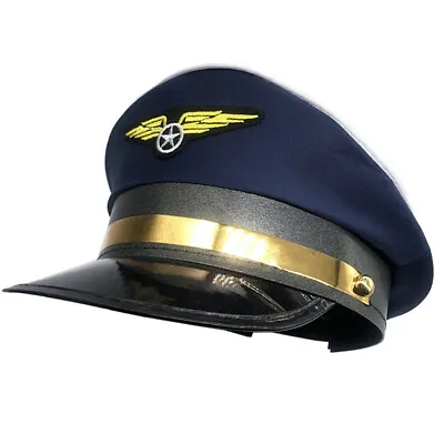 Cap Captain Hats Navy Party Costume Police Sailors Caps Captains Flight _d1 • $10.60