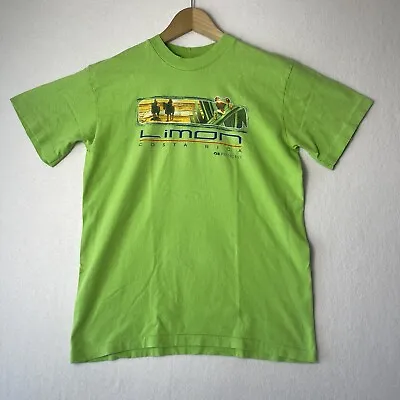 Vintage Costa Rica T Shirt Men’s Size L Green Single Stitch Princess Vacation • $12.59