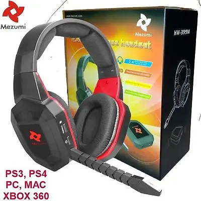 Universal Wireless Gaming Stereo Headset - PS3 PS4 XBOX 360 PC FREE SHIPPING NEW • $72.40