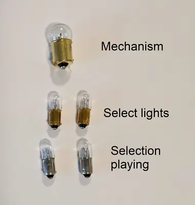 Seeburg G W Jukebox Lamp Set Replacement Light Bulbs Miniature Lamps • $10.50