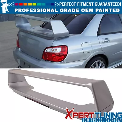 Fits 02-07 Subaru Impreza WRX STI Style Trunk Spoiler Brake Light Painted #01G • $339.99