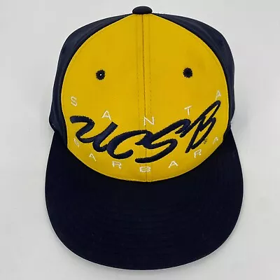 Richardson Stretch Fit Hat Men's S-M Yellow Blue UCSB Santa Barbara Gauchos • $6.78