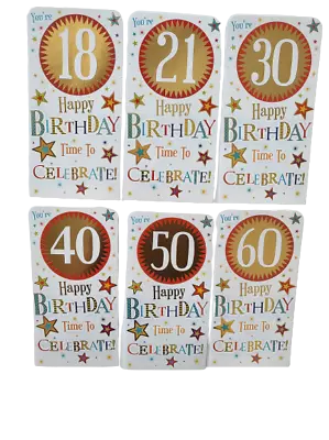 Birthday Money Wallet Card 21st 18th 30th 40th 50th 60th Birthday Envelope  • £1.80