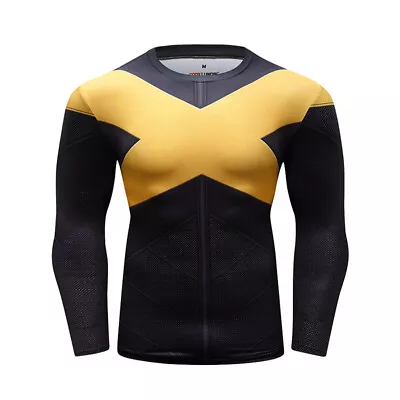 Cosplay X-Men Dark Phoenix 3D T-Shirts Superhero Sports Quick Dry Fitness Tee • $11.37