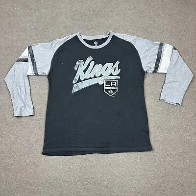 LA Kings T Shirt Mens Size XL Gray Long Sleeve NHL Hockey Casual Adults • $10.36