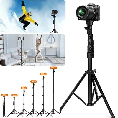$24.90 • Buy Aluminum Alloy Camera Tripod Stand Holder For Canon Nikon Cell Phone Remote DSLR