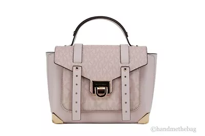 Michael Kors Manhattan Medium Powder Blush PVC Top Handle Purse Satchel Handbag • $149