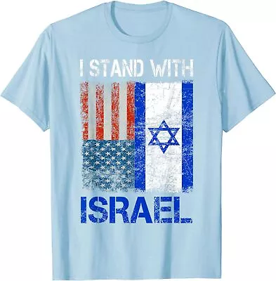 Support Israel I Stand With Israel USA American Unisex T-Shirt • $18.99