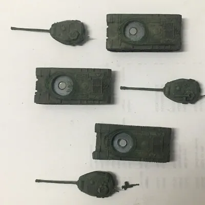 Flames Of War PAINTED Soviet Tanks X3 With Machine Gun Turrets & Command Lot • $22.50