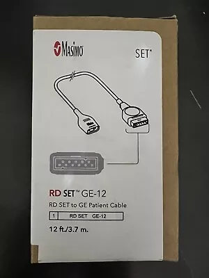 Masimo RD SET To GE Patient Cable RD SET GE-12 12 Ft REF 4085 • $40.95