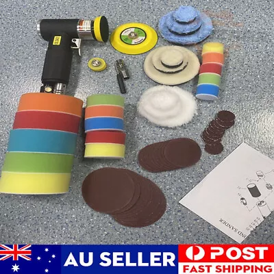 NEW 1 /2 /3  Random Orbit Air Sander Mini Grinding Machine Car Polisher Buffer • $55.89