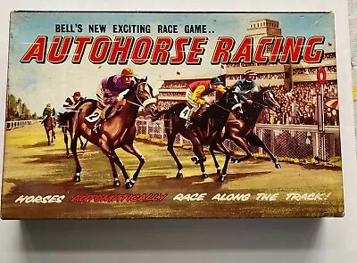 1950’s Vintage Bell Autohorse Automatic Horse Racing Game Rare Old Collectable • £29