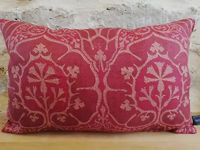 William Morris Voysey Linen & Cardinal Velvet Fabric Cushion Cover Liberty Art O • £34.50