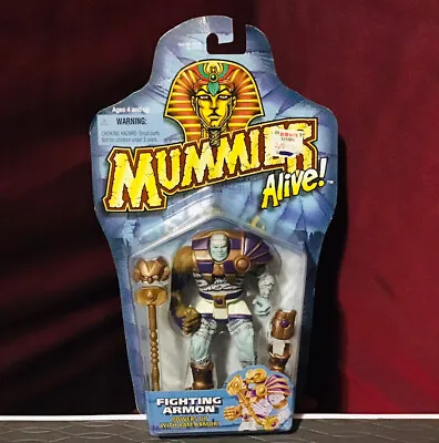 Kenner 1997 Mummies Alive Fighting Armon Powers Up  Ram Armor Action Figure • $65