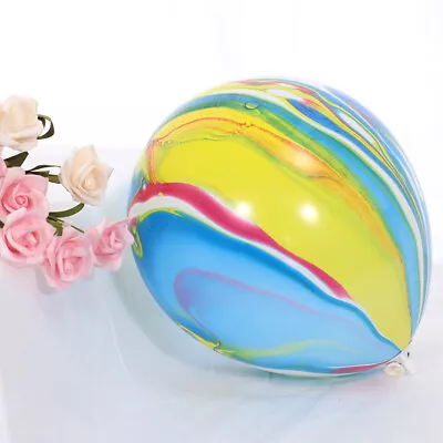 Marble Balloons 12  Agate Helium Air Birthday Wedding Baby Shower Party Decor UK • £1.79