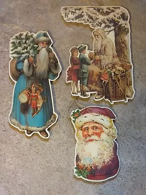 $15 • Buy Vintage Lot 1991 & 1995 B Shackman & Co Two Sided Christmas Ornaments
