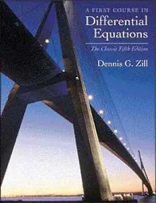 $28.95 • Buy A First Course In Differential Equations: The Classic Fifth Edition By Zill