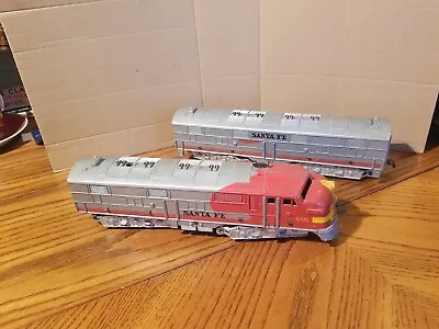 Marx Train Santa Fe 1095 Non-Powered Dummy A Unit & Unit B - Silver Version • $115