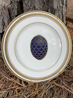 Collectible Faberge Fine China Imperial Egg Collection Plate Pine Comb 7 3/4  • $94.95