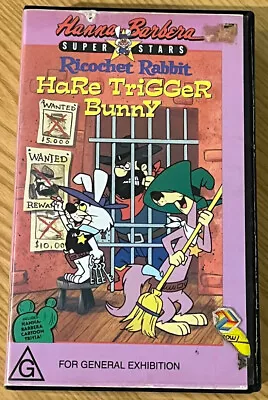 Ricochet Rabbit Hare Trigger Bunny VHS PAL Video Tape Hanna-Barbera Very Rare • $19