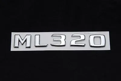 Trunk Rear Emblem Badge Chrome Letters ML 320 Fits Mercedes W163 W164 ML ML320 • $17.09