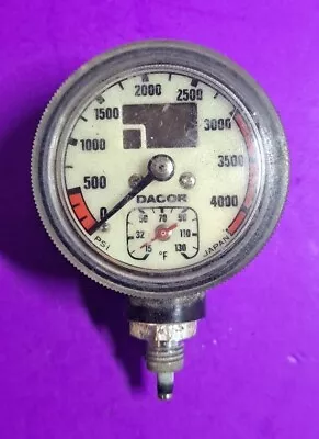 Vintage Dacor Scuba Pressure Gauge 4000 UNTESTED • $20