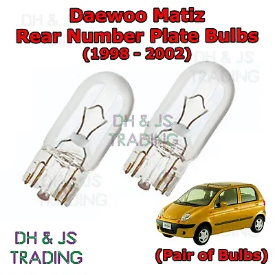 For Daewoo Matiz Rear Number Plate Bulbs Reg Plate Bulb Light Lights (98-02) • $4.16