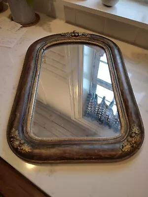 Antique Wood Small Arch Mirror/gold/detail/fruit Detail. Beautiful • $160