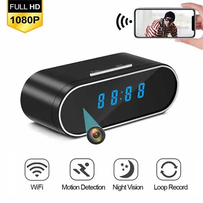 1080P WiFi Mini Camera Wireless Night Vision Security Nanny Cam HD Alarm UK • £31.99