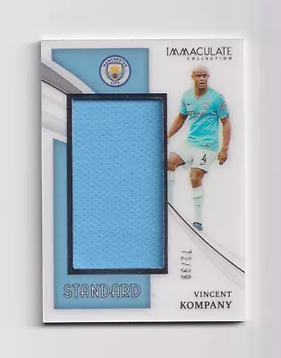 Vincent Kompany /99 2021 Panini Immaculate Collection - Standard - Player Worn • £15