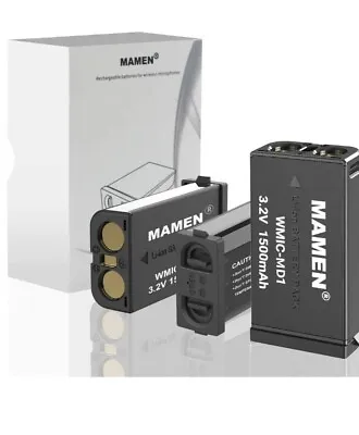 MAMEN WMIC-MD1 Li-ion For Sony Wireless Microphone D11 D14 D16 3 Pack Battery  • $29.99