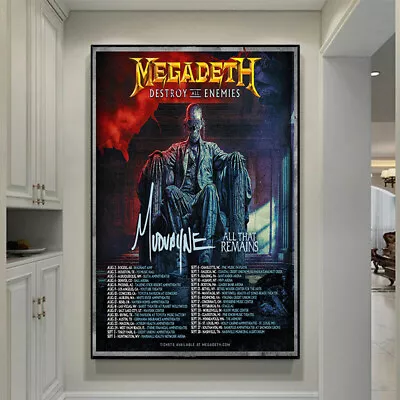Megadeth Destroy All Enemies Tour 2024 Poster • $20