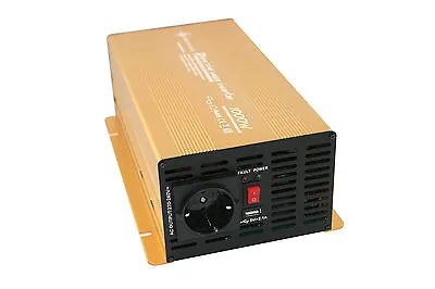 Voltage Converter Inverter 1000 2000 Watts 24V Power USB 2.1A Pure Sine G • £118.93