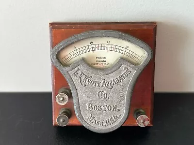 Antique Vintage - L.E. KNOTT APPARATUS CO. BOSTON - Students Ammeter Meter • $22.72