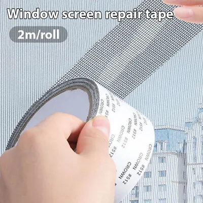 Window Screen Repair Tape Self-adhesive Net Patch Anti-Insect Mosquito Mesh.go • $2.93
