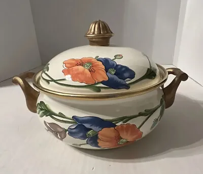 Villeroy & Boch Amapole Enameled Dutch Oven/cookware With Lid. Made In Germany • $45