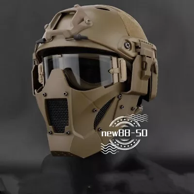 New Tactical Helmet Explosion-Proof Mask Protective Goggles CS Military Fan Gift • $86.30