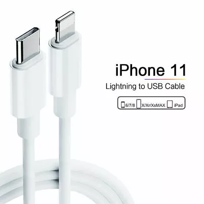 $9.95 • Buy Genuine PD 18W Charging Type-C To Lightn Cable For Apple IPhone 12  /11 Pro 