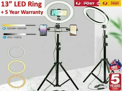 13  Dimmable Diva LED Ring Light + Tripod Selfie Circle Lamp YouTube TickTock OZ • $33.92