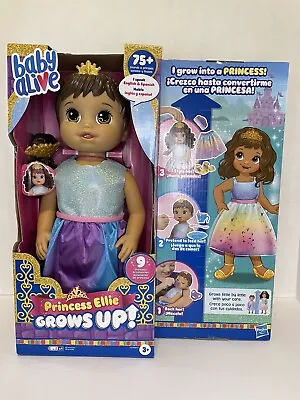 Baby Alive Princess Ellie Grows Up! Growing And Talking Baby Doll New • $18.55