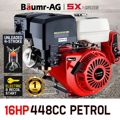 BAUMR-AG 16HP Petrol Stationary Engine OHV Motor Horizontal Shaft Electric Recoi • $489